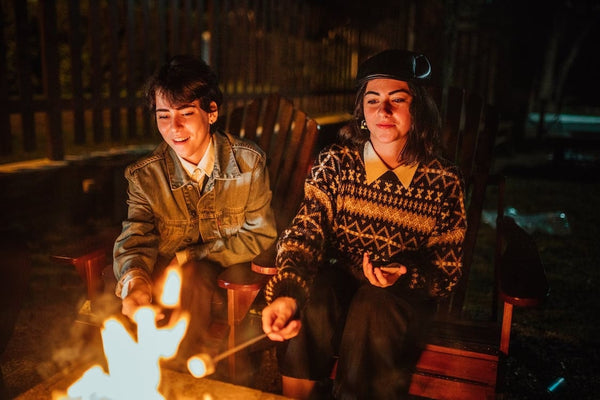 Backyard Picnic Party by the Fire Pit