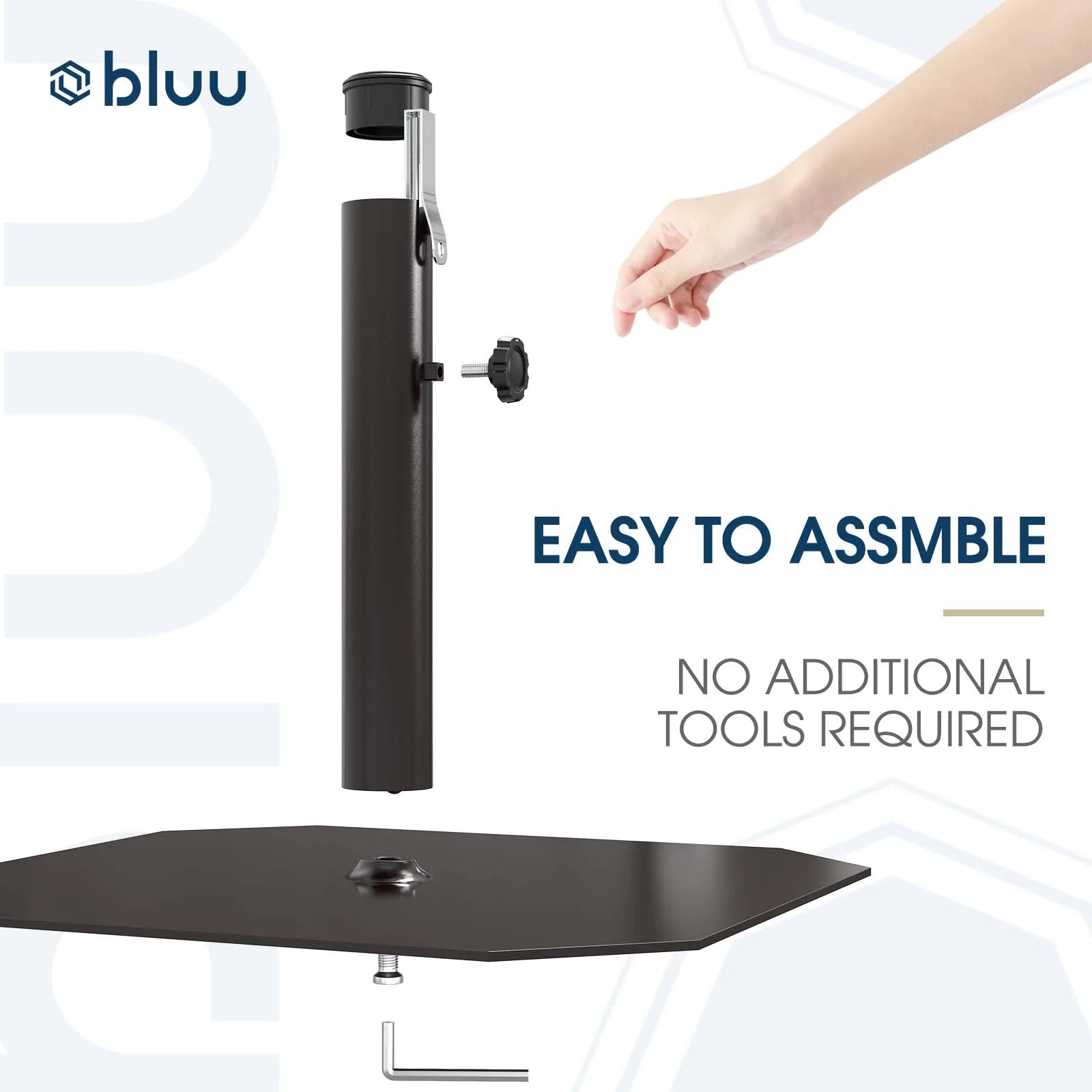 Bluu Iron Weight Base for Market Umbrella - Bluu