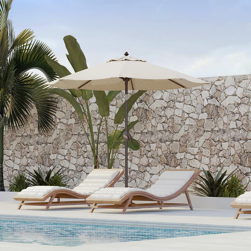 poolside umbrella