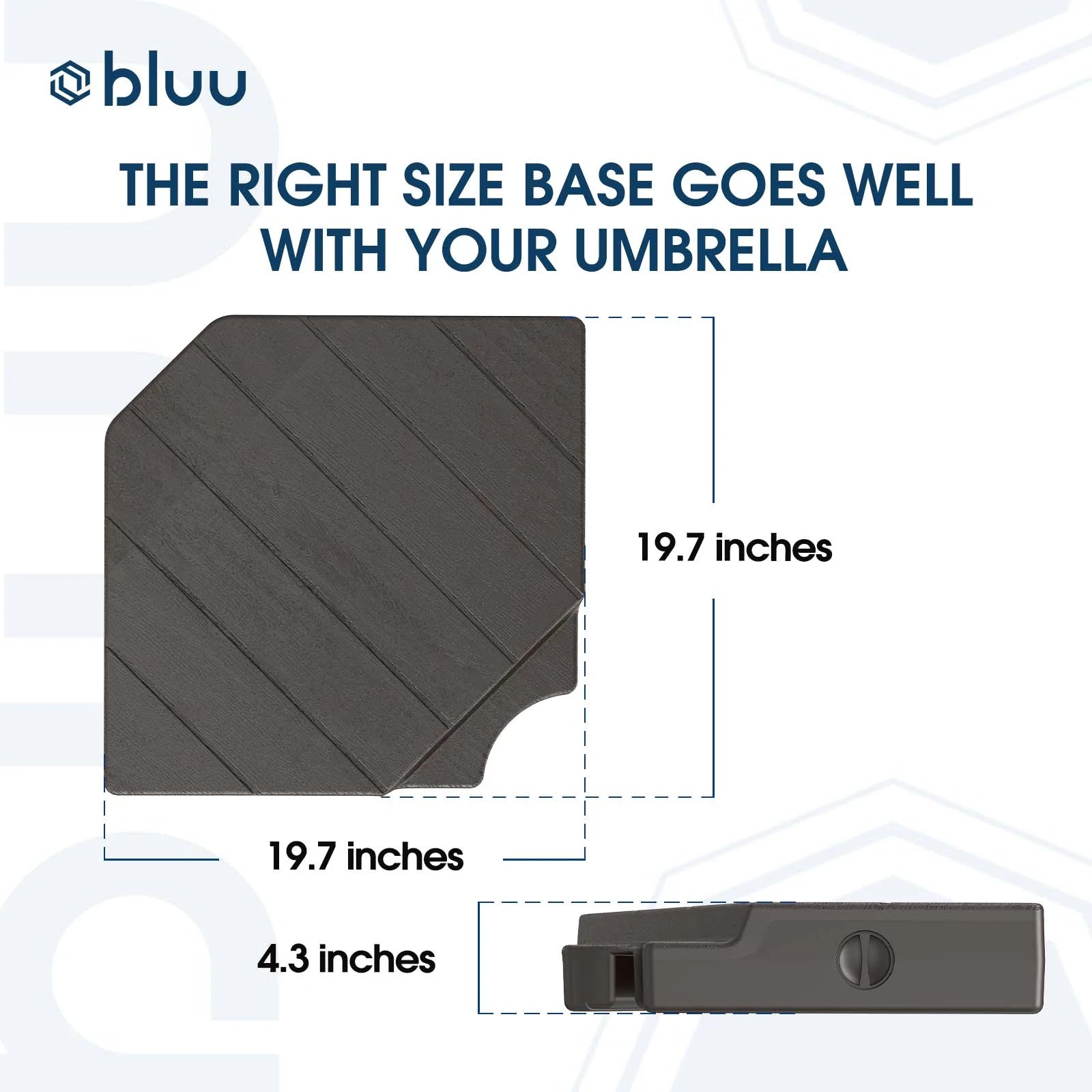 Bluu Large Base for Cantilever Umbrella - Bluu