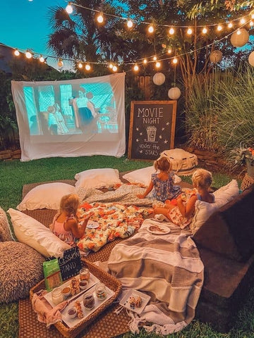 Design a Backyard Movie Area