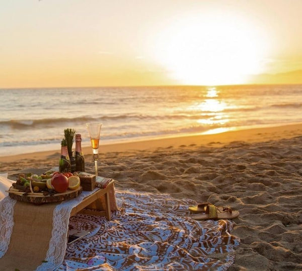 Sunset Couple Picnic